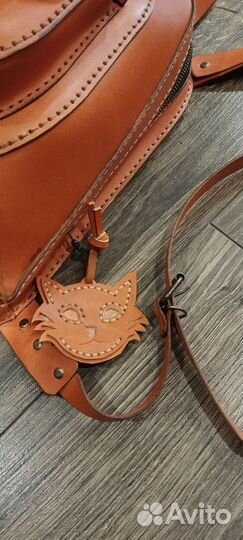 Рюкзак из натуральной кожи ручной работы