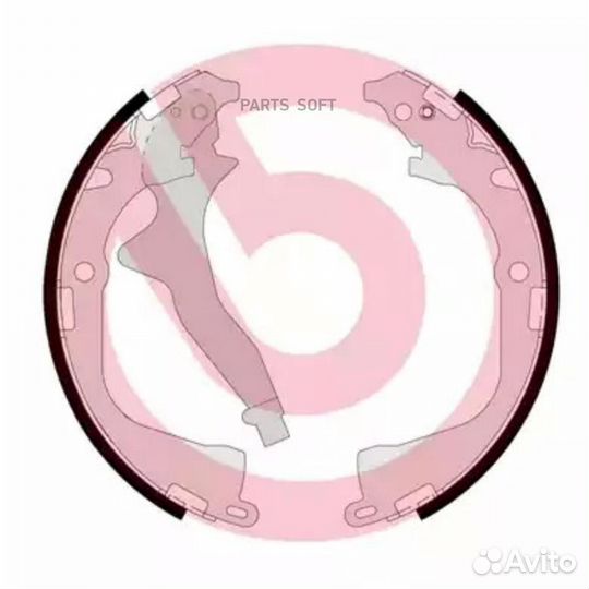 Brembo S85542 Колодки торм.бараб