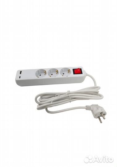 Удлинитель с USB 3 метровый
