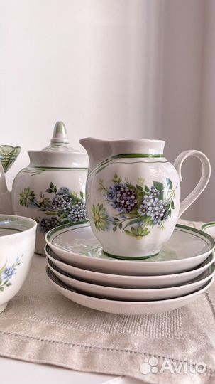 Сервиз чайный Дулево ваза Неман СССР