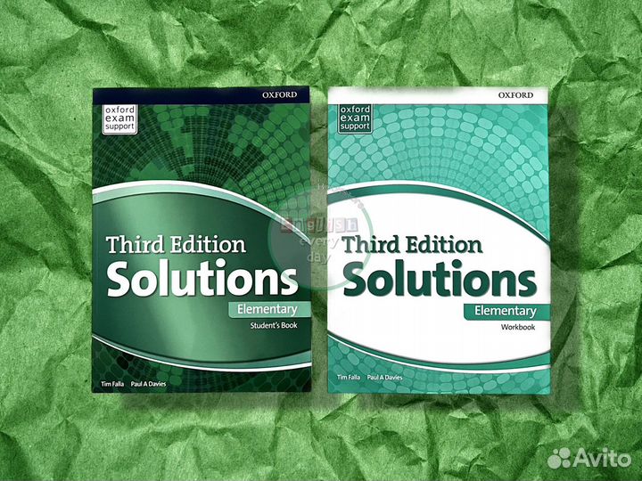 Oxford support. Solutions: Elementary. Английский язык зеленый учебник глянцевый.