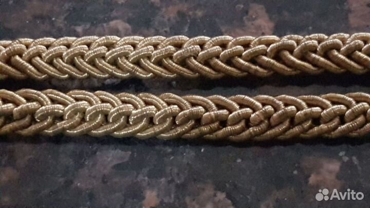 Шнур-ремешок штлал филигранный для фуражки плетены