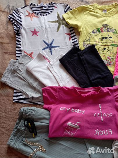 Вещи на девочку пакетами 128 - 140