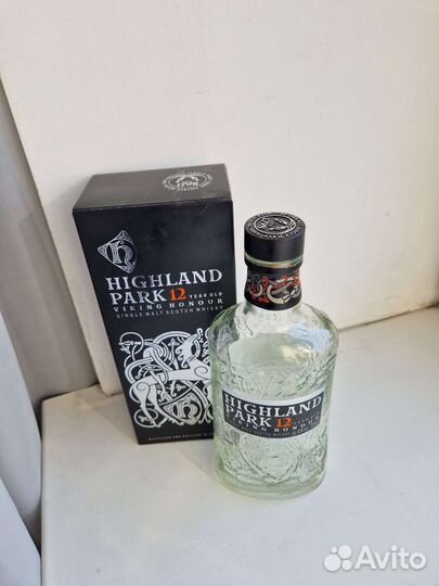 Бутылка из под виски Highland Park 12