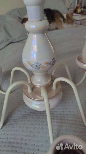 Люстра фарфоровая СССР