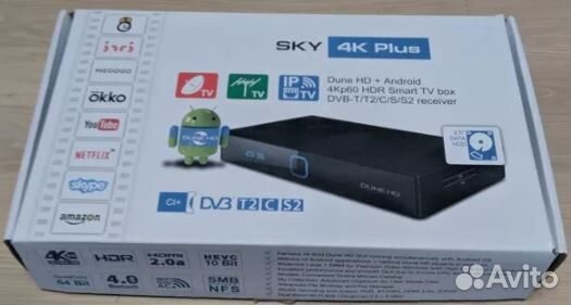 Dune HD Sky 4K Plus + 650 каналов iptv бесплатно
