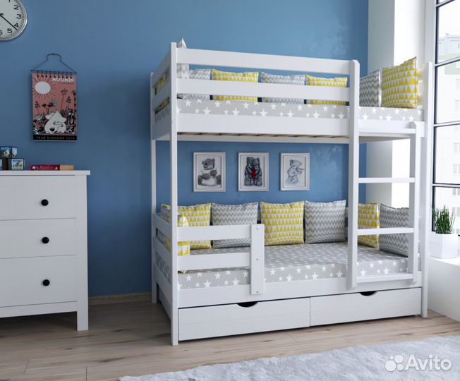 Детская кровать двухъярусная