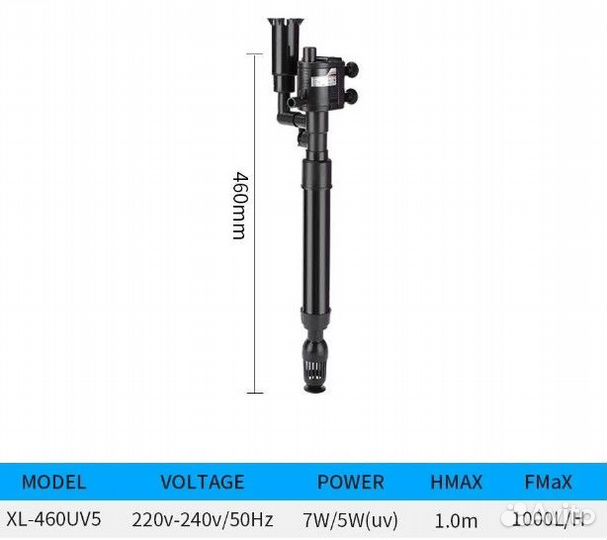 Погружной насос для уф-стерилизации аквариума