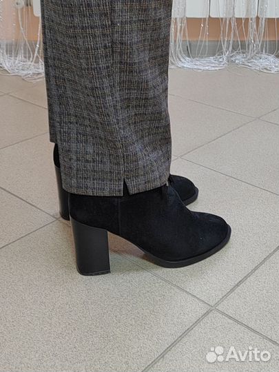 Ботинки,37, 38р,нат.замша