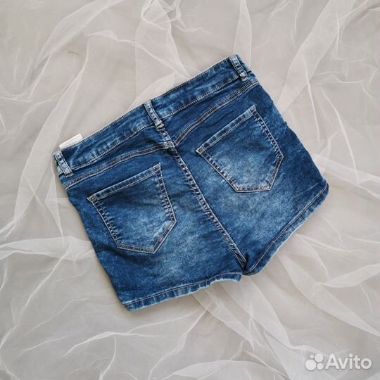 Шорты джинсовые S, 42-44 Германия высокая посадка