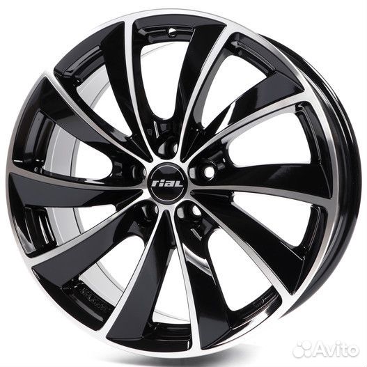 R17 5x112 7,5J ET47 D70,1 Rial Lugano Diamond Blac