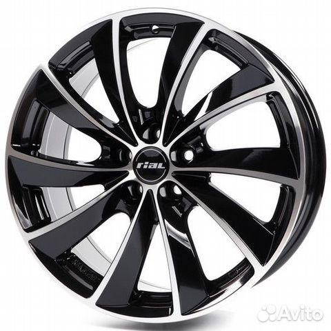 R17 5x112 7,5J ET47 D70,1 Rial Lugano Diamond Blac