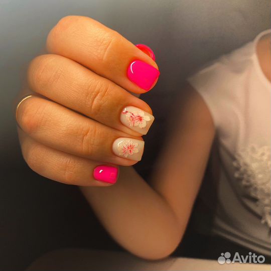 Маникюр, укрепление, гель-лак