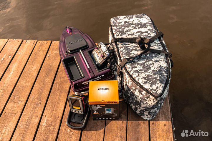 Кораблик для рыбалки:автопилот,эхолот740,25А,сумки