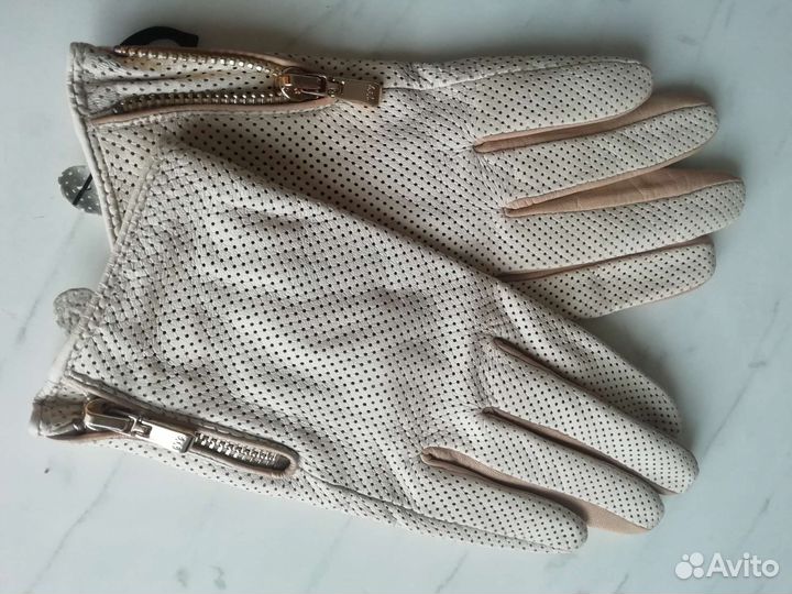 Перчатки кожаные