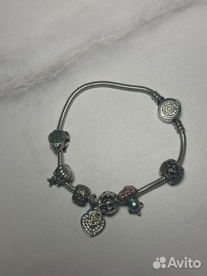Браслет пандора с шармами