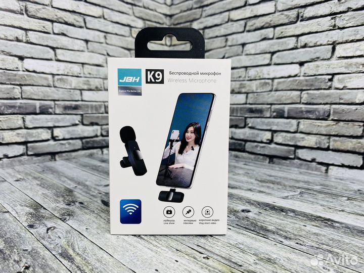 Микрофон петличный беспроводной для iPhone