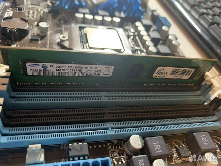 Материнская плата с процессором и памятью ddr3