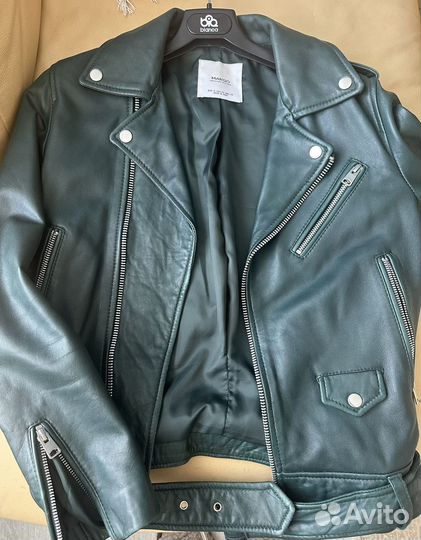 Куртка кожаная Mango S