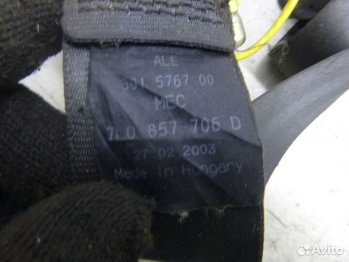 Ремень безопасности с пиропатроном R Volkswagen to