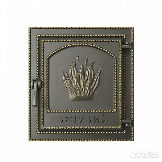 Дверь для Камина каминная 211 (Бронза) везувий
