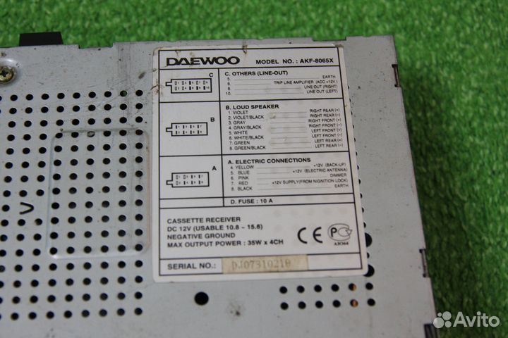 Автомагнитолла Daewoo