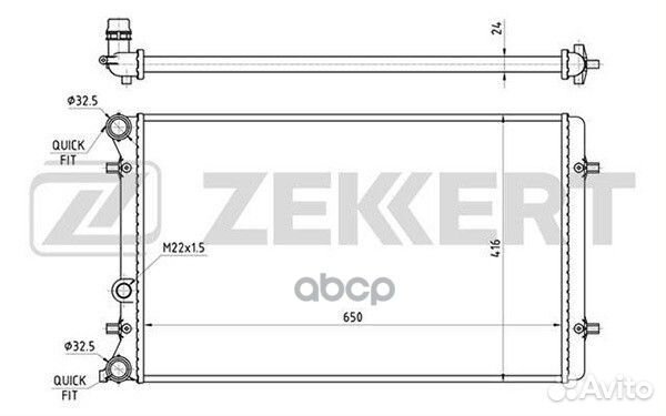 Радиатор охл. дв. Audi A3 96- TT 98- Seat Leo