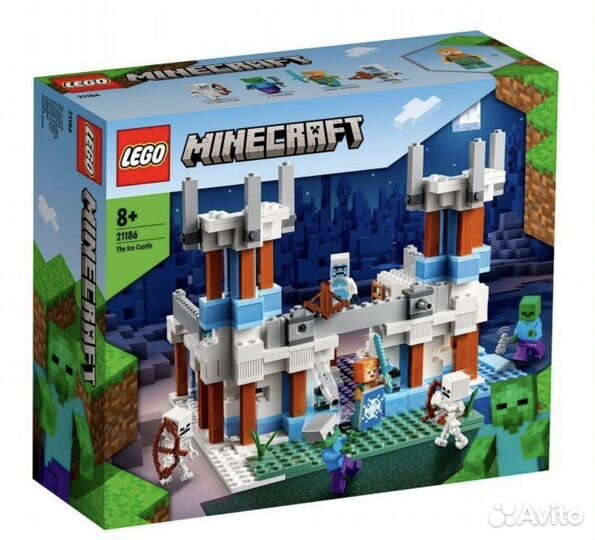 Lego minecraft ледяной замок 21186