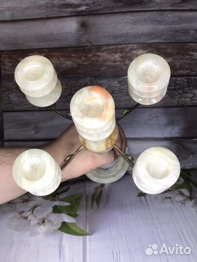 Подсвечник оникс СССР