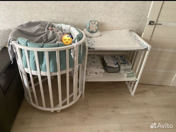 Кроватка - трансформер круглая