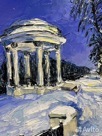 Картина маслом. Вечерний Ярославль