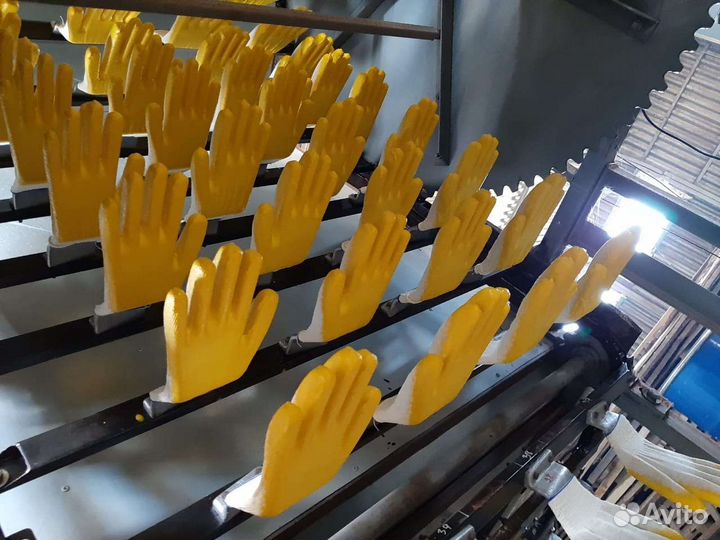 Оборудование, линия нанесения латекса на перчатки