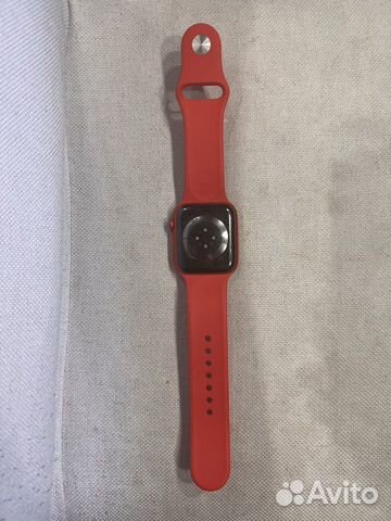 Часы apple watch 6 44 mm red