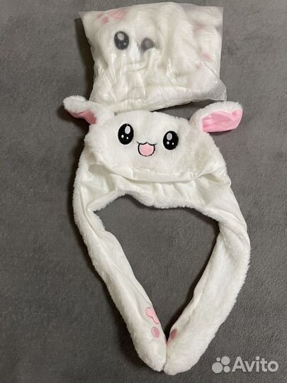 Шапка с двигающимися ушками (2шт)