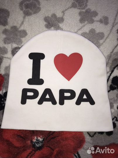 Шапка детская двухслойная хлопковая 1-2 года