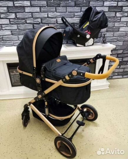 Коляска 3в1 красивая новая (трансформер)