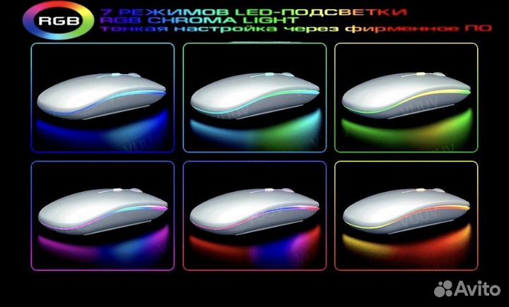 Беспроводная клавиатура блютуз и мышь для планшета