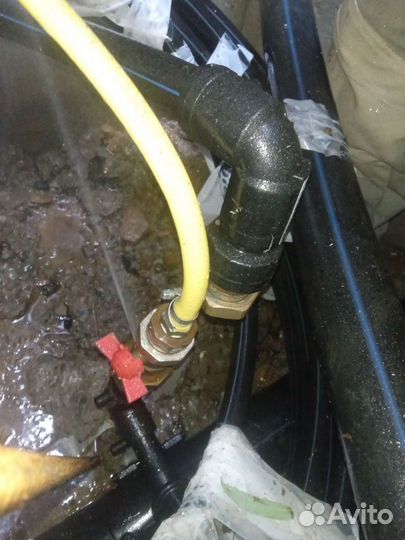 Сварка электросварными фитингами пнд трубы.Врезка