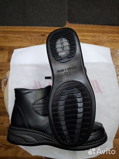 Королевский размер. Женские, кожаные ботинки