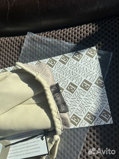 Перчатки женские кожаные новые