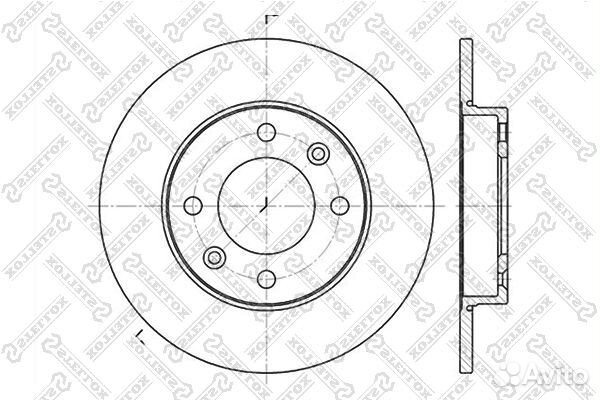6020-3722-SX диск тормозной задний Citroen Xsa