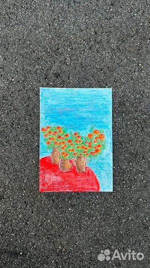 Интерьерная картина ручная работа пастель(масло)
