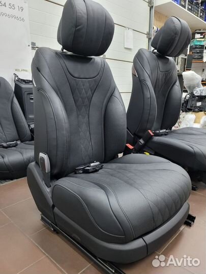 Салон электро задний диван Мерседес W222