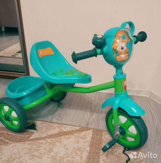 Велосипед трехколесный с ручкой