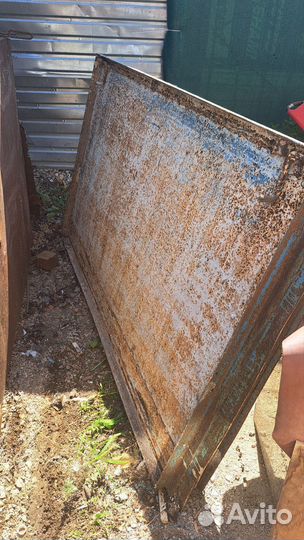 Ворота гаражные металлические бу