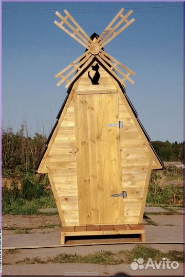 Дачный туалет деревянный с установкой вко 236