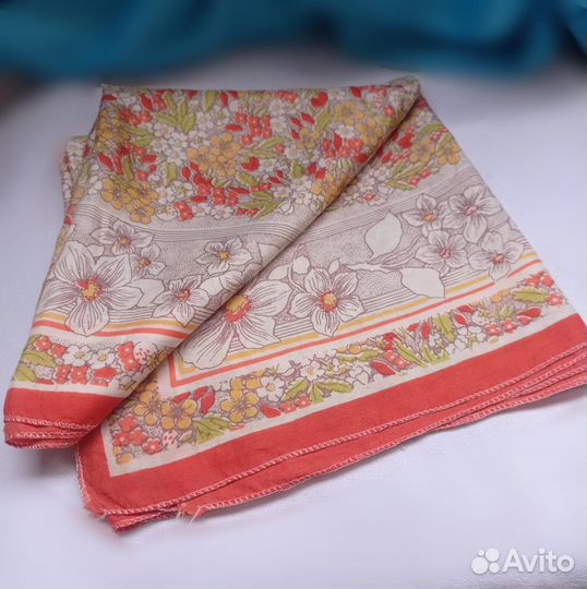Платок шелковый, винтаж