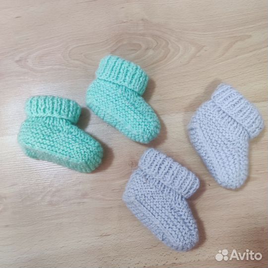 Пинетки детские вязаные