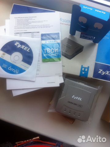 Модем ZyXel omni 56k mini EE