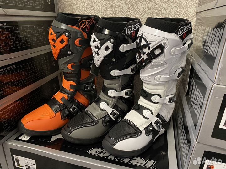 Мотоботы RYO Racing MX6 Enduro, белый / черный